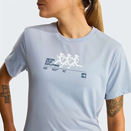 Kadın Bitmap Silhouette Graphic Tişört