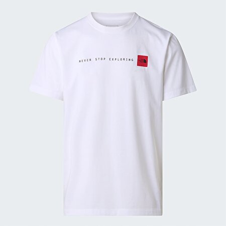 Erkek Never Stop Exploring Regular Graphic Tişört