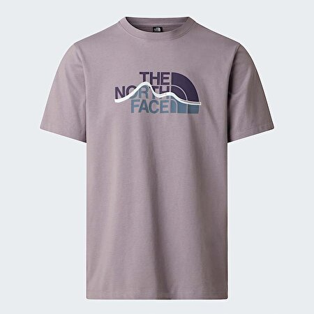 Erkek Mountain Line Regular Graphic Tişört