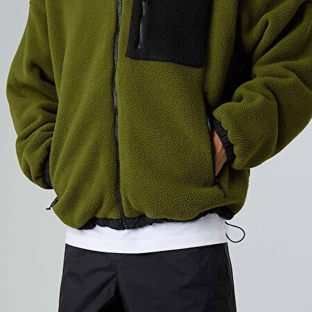 Erkek Yumiori Çift Taraflı Polar Mont