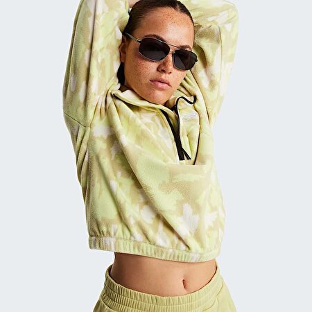 Kadın Mountain Athletics 1/2 Fermuarlı Printed Polar