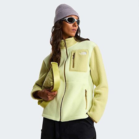 Kadın Yumiori Tam Boy Fermuarlı Polar Mont