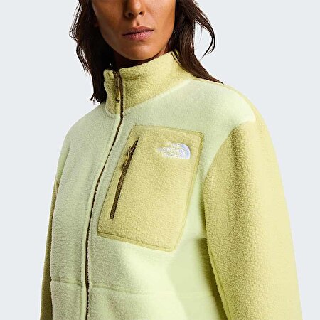 Kadın Yumiori Tam Boy Fermuarlı Polar Mont