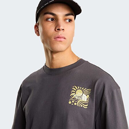 Erkek Sun Oversized Graphic Tişört