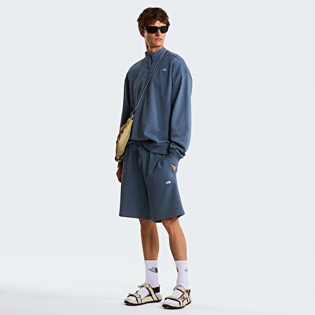 Unisex Essential Light Relaxed Yarım Fermuarlı Sweatshirt