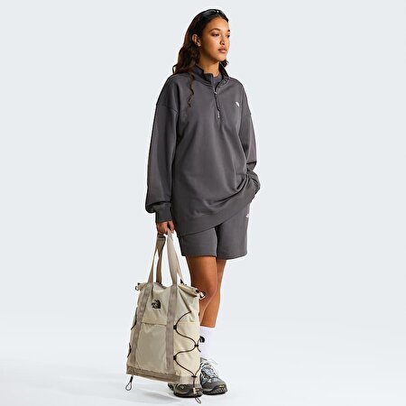 Unisex Essential Light Relaxed Yarım Fermuarlı Sweatshirt