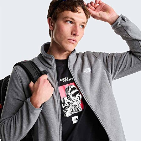Erkek Glacier Tam Boy Fermuarlı Polar