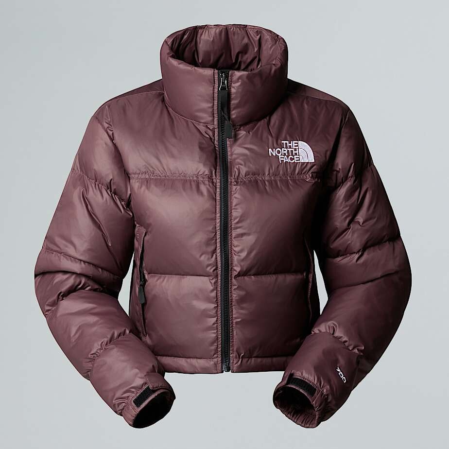 【THENORTHFACE】 SHORT NUPTSE JACKET The North Face - Nuptse Short Siyah Mor Mont - Siyah-Mor