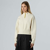 Kadın Yarım Fermuarlı Logo Sweatshirt