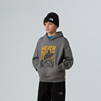 Erkek Çocuk Sports Oversize Görselli Kapüşonlu Üst