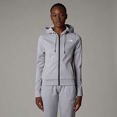 Kadın Reaxion Polar Tam Boy Fermuarlı Kapüşonlu Üst