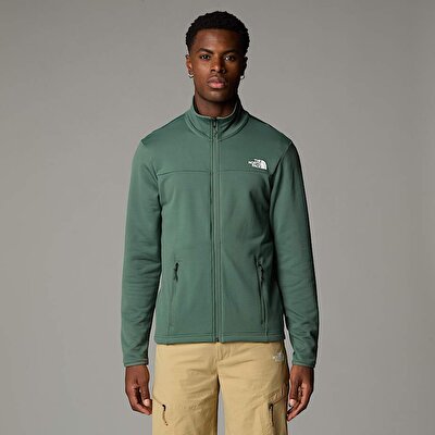 Erkek Cedar Trail Grid Polar Tam Boy Fermuarlı Mont