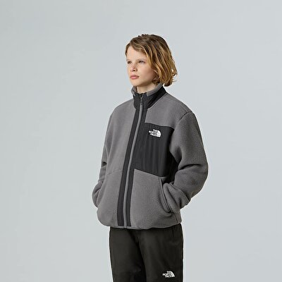 Erkek Çocuk Yumiori Tam Boy Fermuarlı Polar Mont