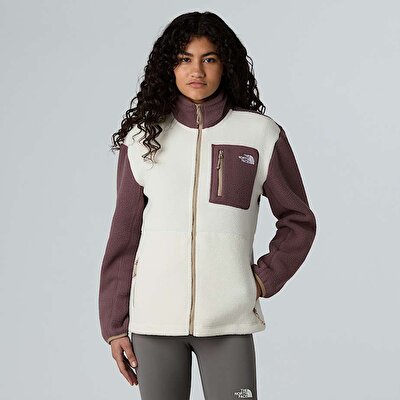 Kadın Yumiori Tam Boy Fermuarlı Polar Mont