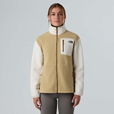 Kadın Yumiori Tam Boy Fermuarlı Polar Mont