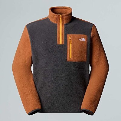 Erkek Yumiori 1/4 Fermuarlı Polar Mont