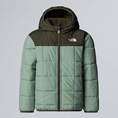 Çocuk Çift Taraflı Shasta Tam Boy Fermuarlı Kapüşonlu Mont